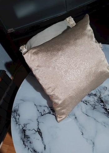 Bej Gri Modern Düz Kırlent - Görsel 3