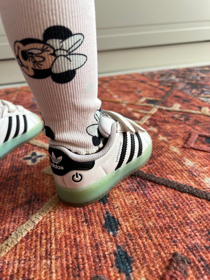 Beyaz Erkek Çocuk Spor Ayakkabı Velcro - Görsel 2