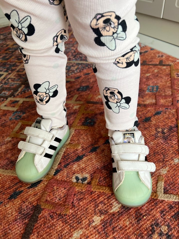 Beyaz Erkek Çocuk Spor Ayakkabı Velcro - Görsel 3