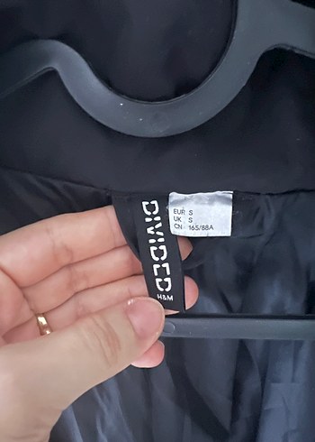 Düğmeli Siyah Midi Kadın Ceket - Görsel 3