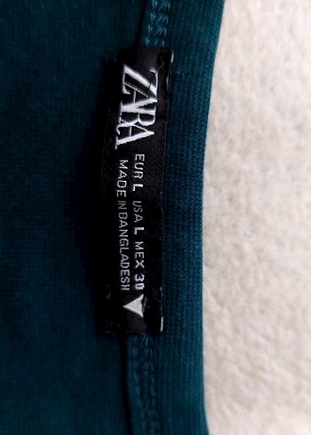 l Beden zara yeşil crop tshirt