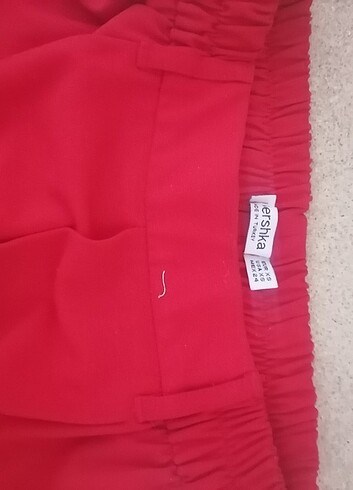 s Beden kırmızı Renk Bershka kumaş jokey şeritli pantalon 