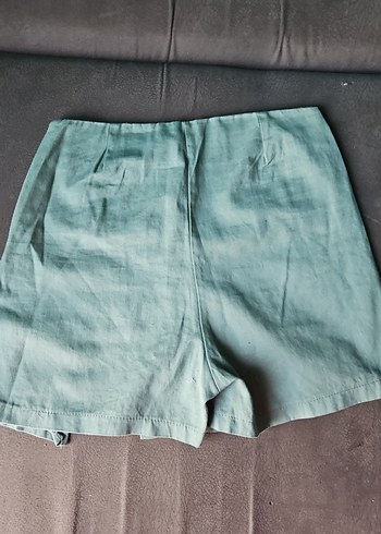 s Beden mavi Renk Mavi Loose Fit Mini Denim Şort kot etek yirtmacli şort etek