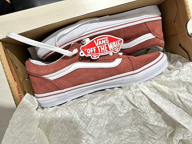 Vans Old Skool Suede Kiremit Rengi 38.5 24.5 cm Unisex Sneakers