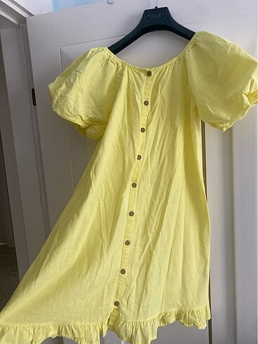 13-14 Yaş Beden Sarı elbise