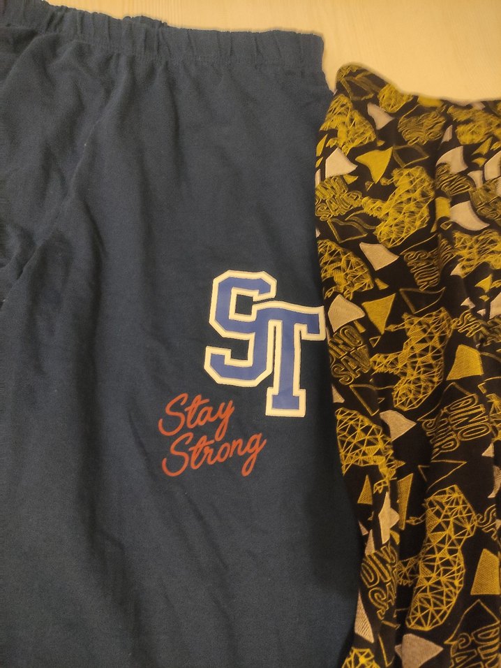 Erkek Mavi Rahat Uzun Kollu Pijama Takımı - Görsel 5