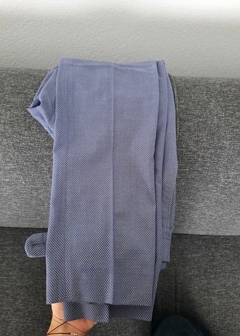 46-6 drop Beden gri Renk Gri Erkek Ofis Takımı, Düğmeli, Normal Boy