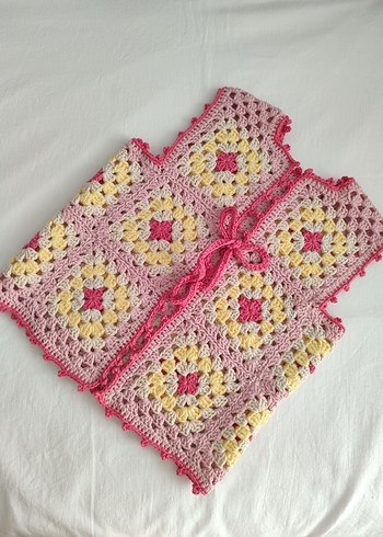 Örgü Kız Yeleği - Görsel 4