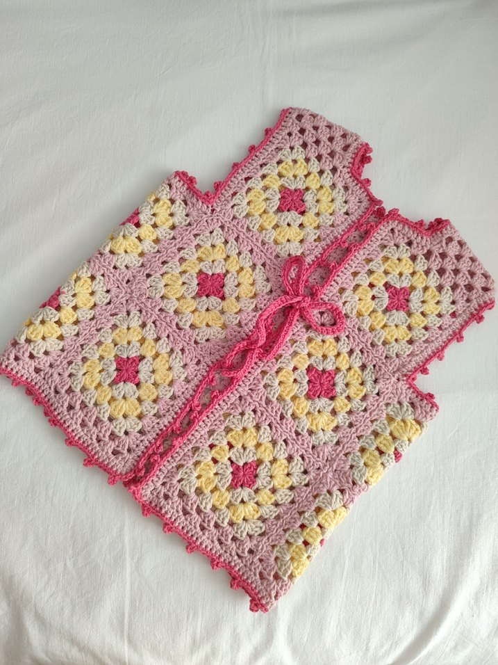 Örgü Kız Yeleği - Görsel 4