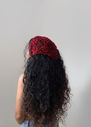 boncuklu bandana - Görsel 3