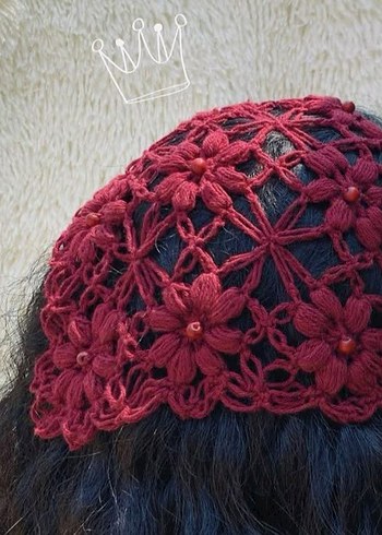 boncuklu bandana - Görsel 4