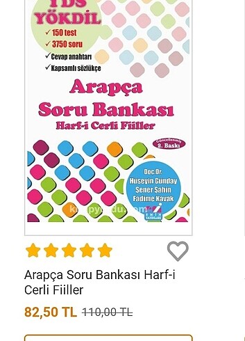  Beden Arapça soru bankası