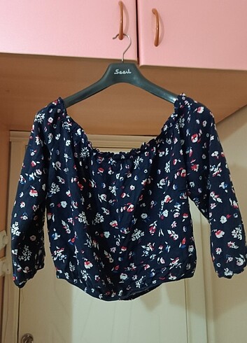 #Addax #L Beden #Crop #bluz Terletmez kumaş