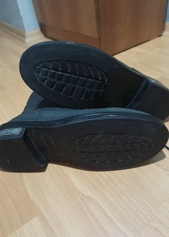 Scooter Siyah Hakiki Deri Erkek Bot M5123CS - Görsel 4