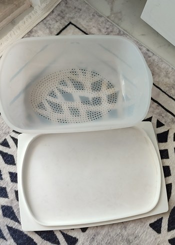 Beden Tupperware Peynir dünyası Beyaz Plastik Mutfak Saklama Kutusu