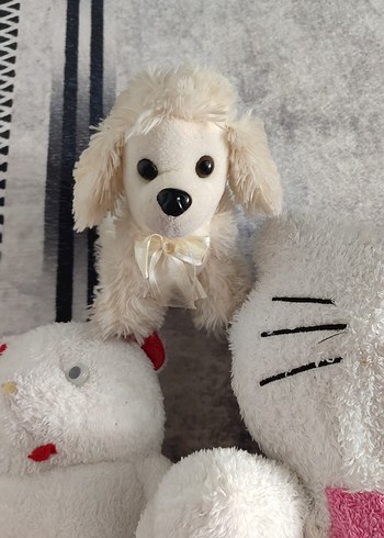 Beden Renk Renkli ve Beyaz Peluş Oyuncak Seti