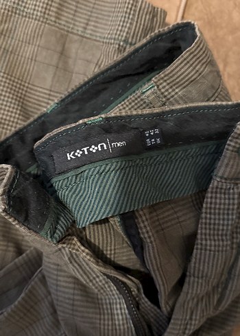 42 Beden Gri Regular Fit Keten Pantolon