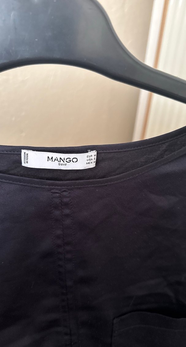 Siyah Kadın Saten Uzun Kollu Bluz - Görsel 3