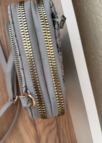 Bohem Gri Kadın Çapraz Çanta - Görsel 4