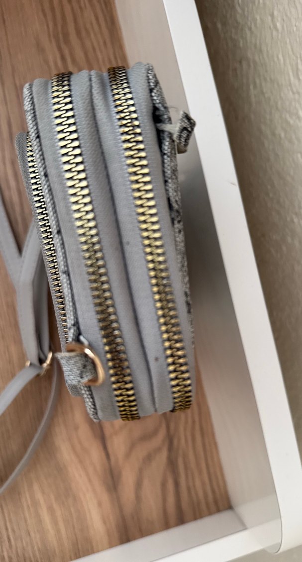 Bohem Gri Kadın Çapraz Çanta - Görsel 4