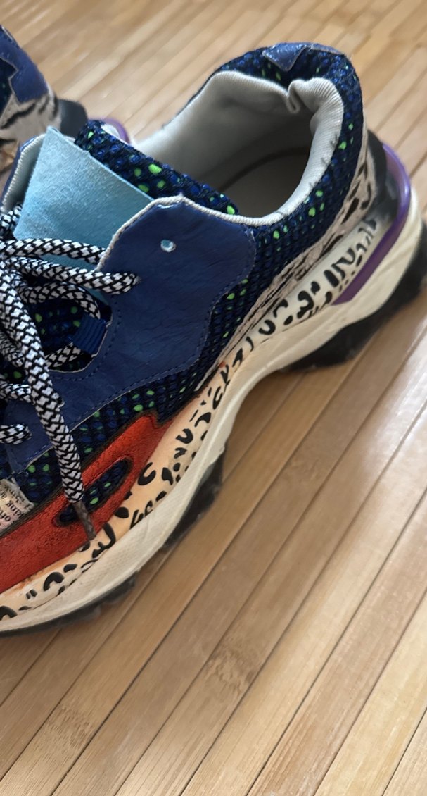 Renkli Yılan Desenli Kadın Spor Ayakkabı marka temsili - Görsel 5