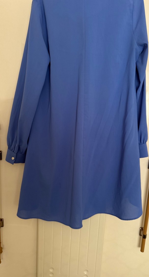 Kadın Mavi Uzun Kollu Salaş Tunik marka resimlerde - Görsel 2