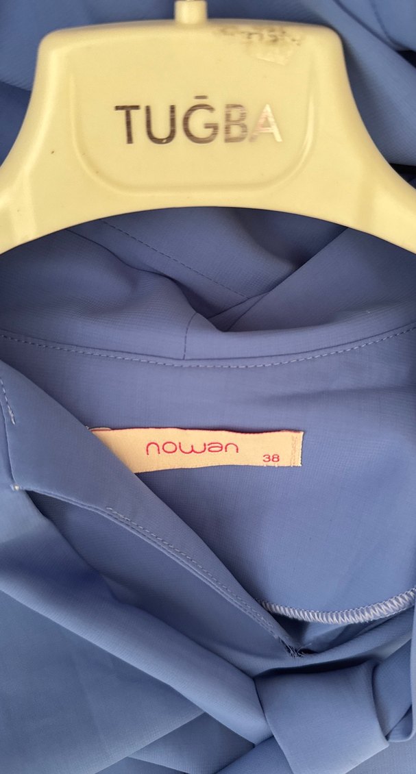 Kadın Mavi Uzun Kollu Salaş Tunik marka resimlerde - Görsel 3