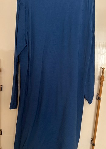 Kadın Mavi Uzun Kollu Düğmeli Tunik marka tofisa - Görsel 2