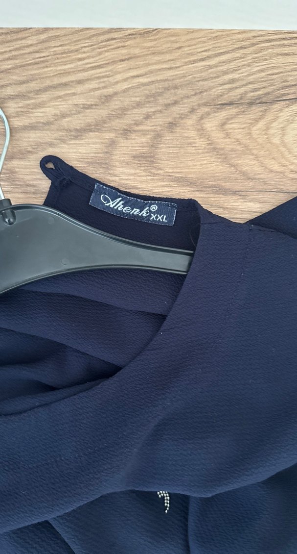 Zincir Detaylı Mavi Uzun Kollu Tunik marka resimlerde - Görsel 3