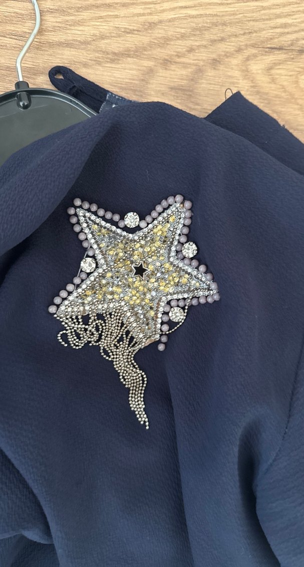 Zincir Detaylı Mavi Uzun Kollu Tunik marka resimlerde - Görsel 4