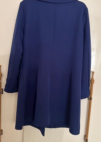 Lacivert Uzun Kollu Kadın Blazer Ceket moda selvim marka - Görsel 2