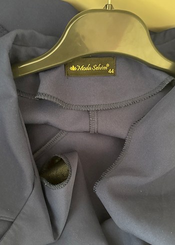 Lacivert Uzun Kollu Kadın Blazer Ceket moda selvim marka - Görsel 3