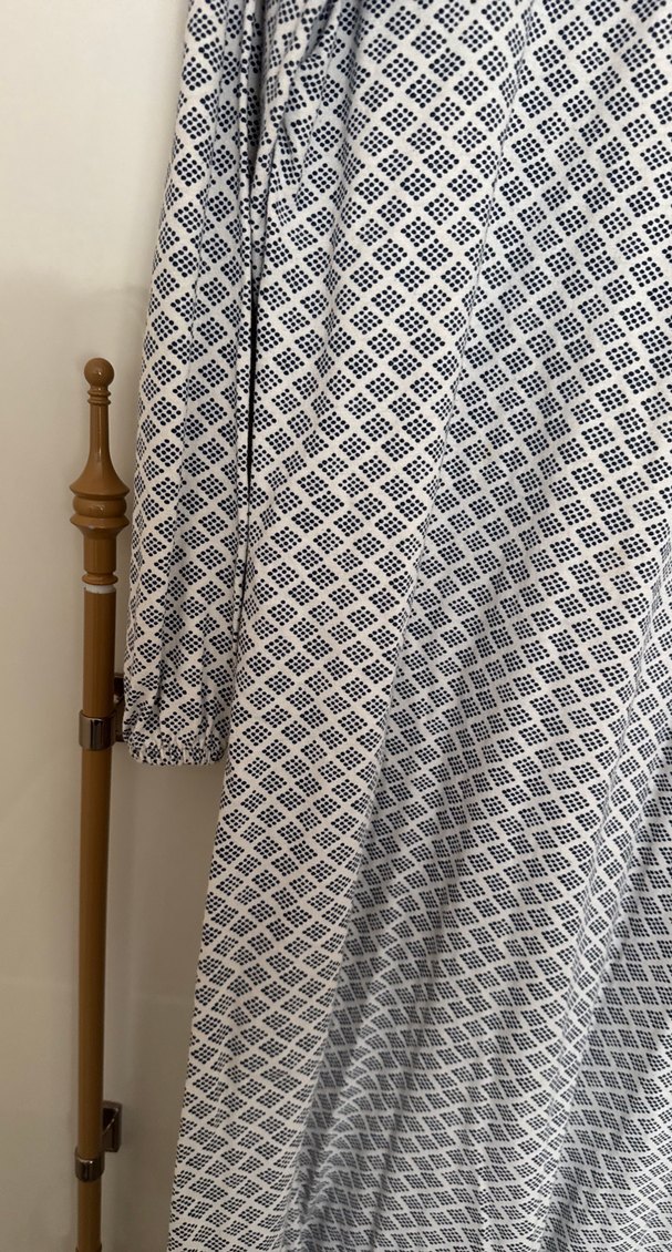 Bohem Gri Uzun Kollu Salaş Elbise - Görsel 3