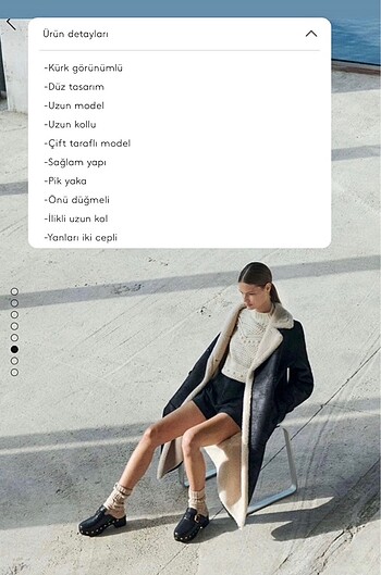 s Beden siyah Renk Mango içi yünlü siyah kaban