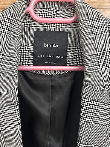 Bershka Bershka gri ekoseli blazer ceket