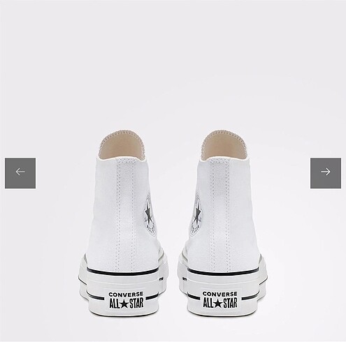 37 Beden beyaz Renk Converse Chuck Taylor All Star Lift Unisex Beyaz Platform Sneake