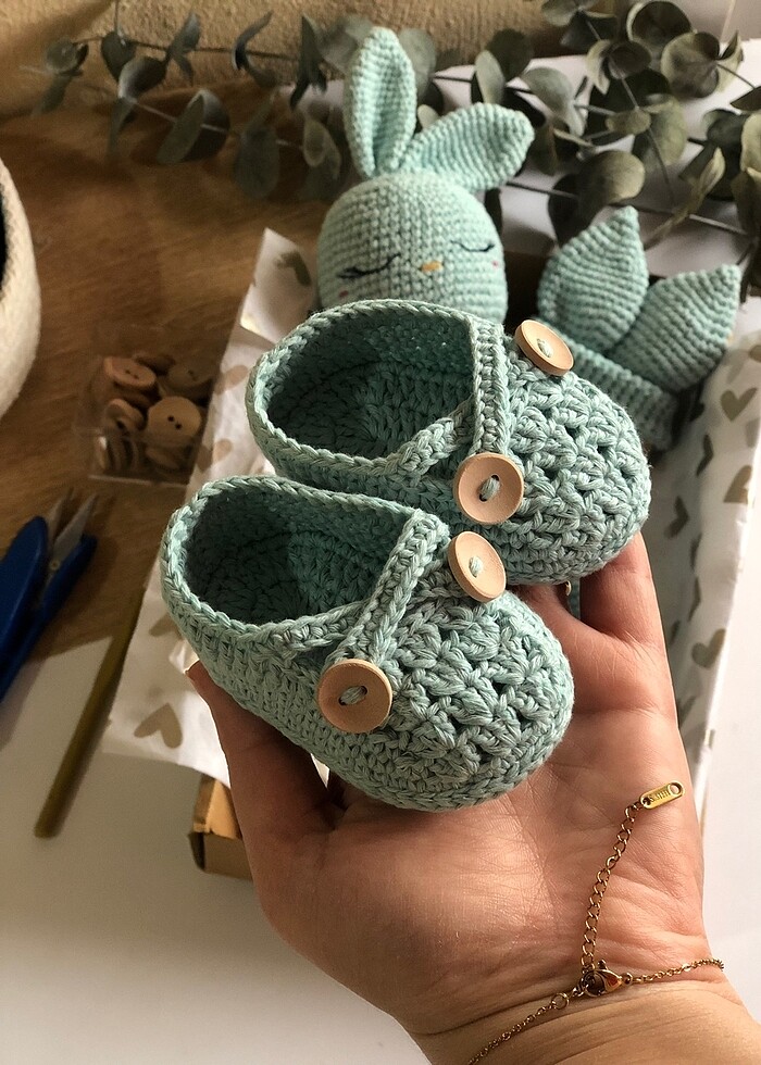 Bebek yenidoğan patik - Görsel 2