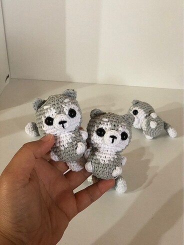 Amigurumi kurt Anahtarlık - Görsel 2