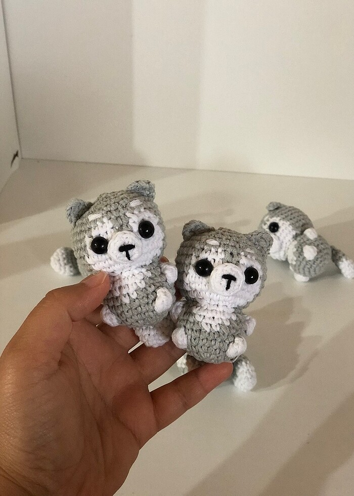 Amigurumi kurt Anahtarlık - Görsel 2