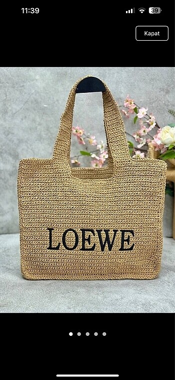 Mango Loewe hasır çanta