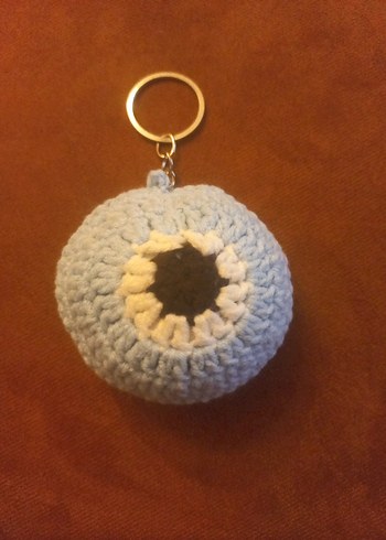 Örgü nazar boncuğu Kadın Anahtarlık - Görsel 2