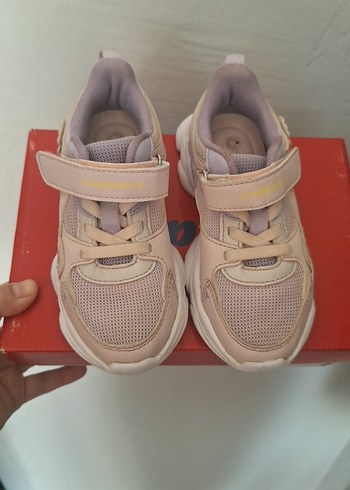 Kız Çocuk Bej Cırt Cırtlı Spor Ayakkabı - Görsel 2