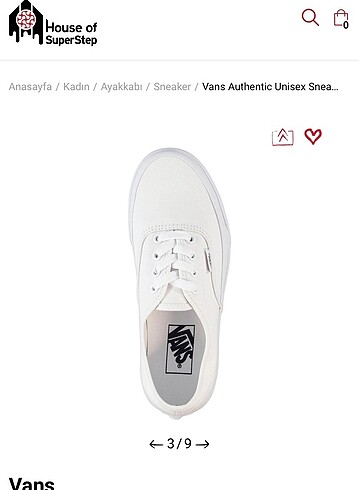 38 Beden Orijinal vans ayakkabı