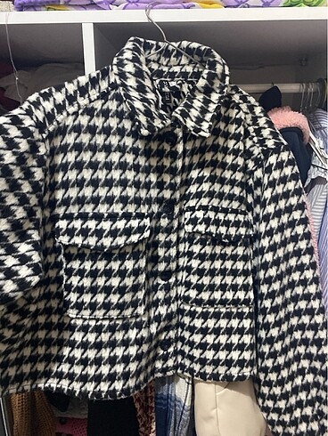 H&M Kazayağı desenli ceket