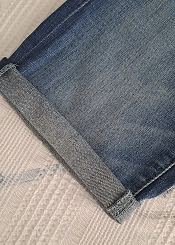 36 Beden mavi Renk Kadın Mavi Kısa Denim Şort