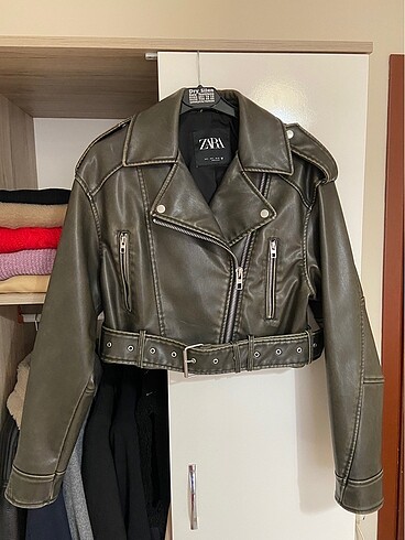 Zara biker deri ceket