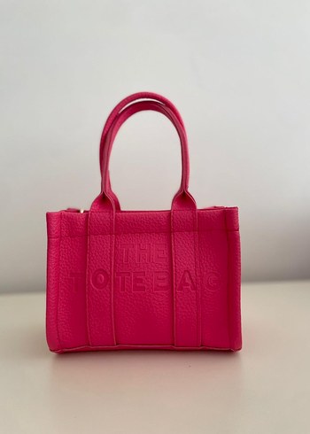 Pembe Deri Kemerli Kadın Çanta