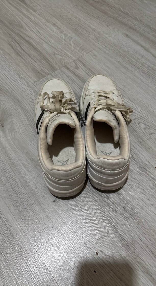 Kinetix Beyaz Bağcıklı Kadın Spor Ayakkabı - Görsel 3