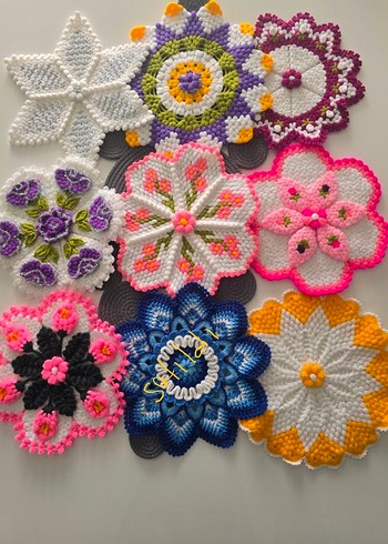 Renkli Çiçek Desenli çeğizlik lifler - Görsel 2