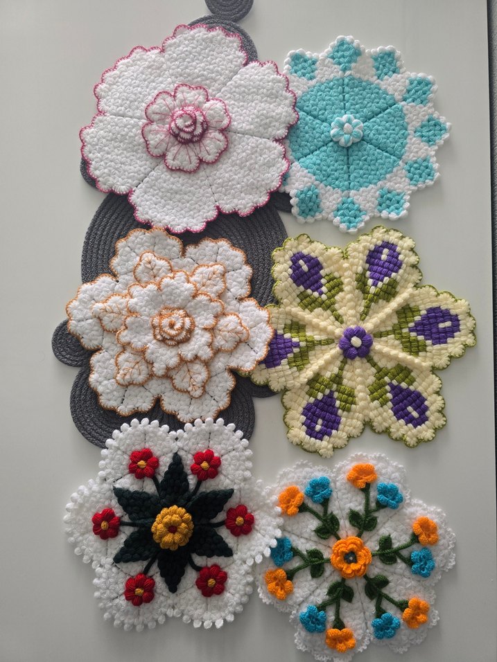 Renkli Çiçek Desenli çeğizlik lifler - Görsel 5